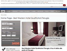 Tablet Screenshot of hotelquattrotorriperugia.com